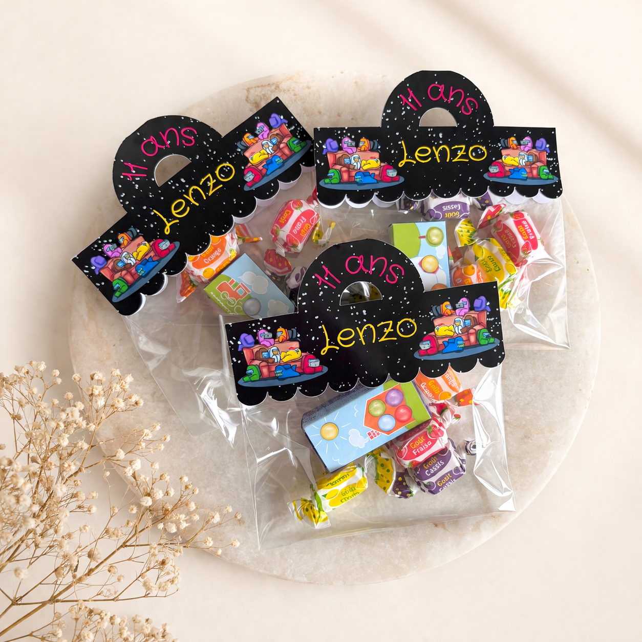 Sachet de Bonbons Personnalisé Thème Among Us