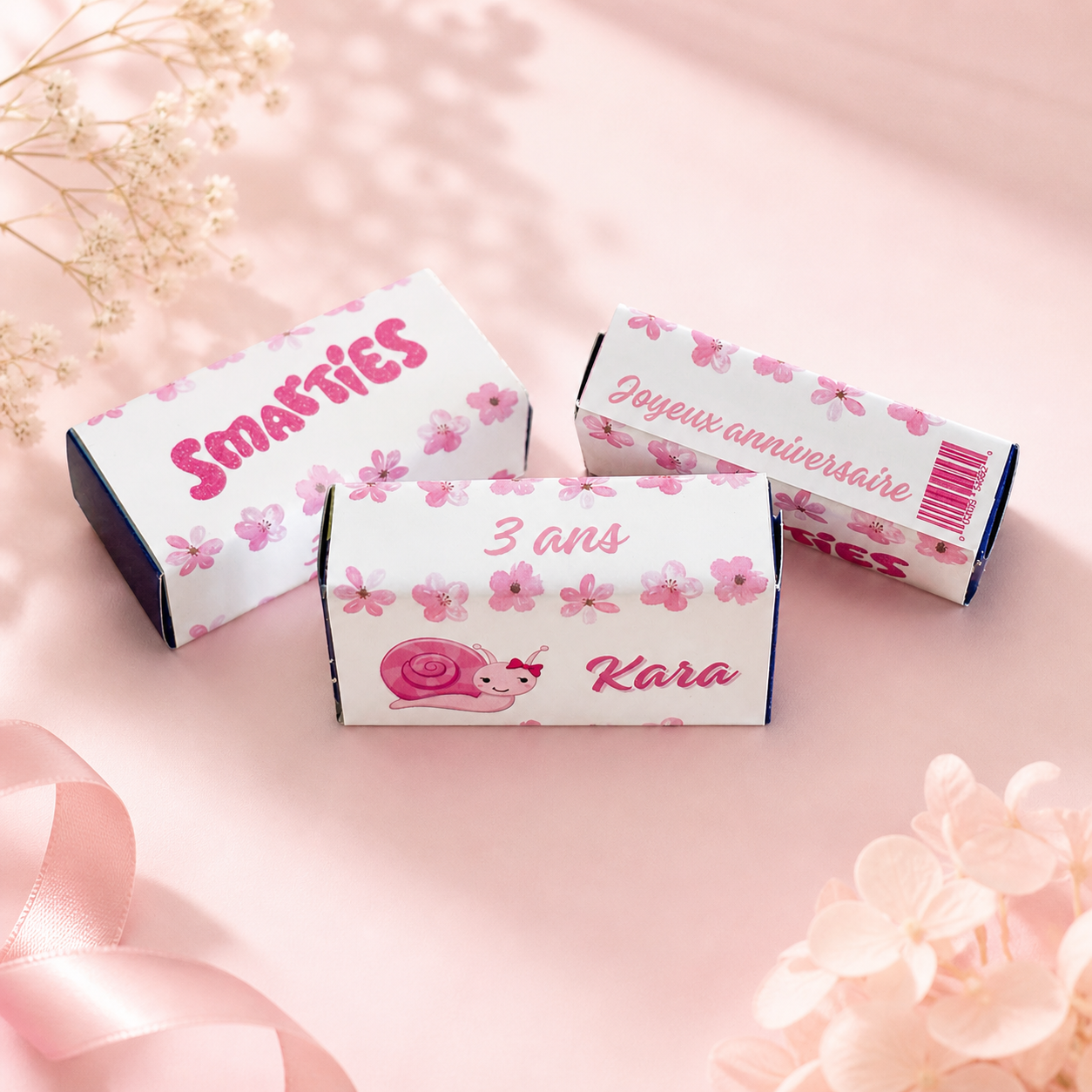 Smarties Personnalisés Thème Escargot