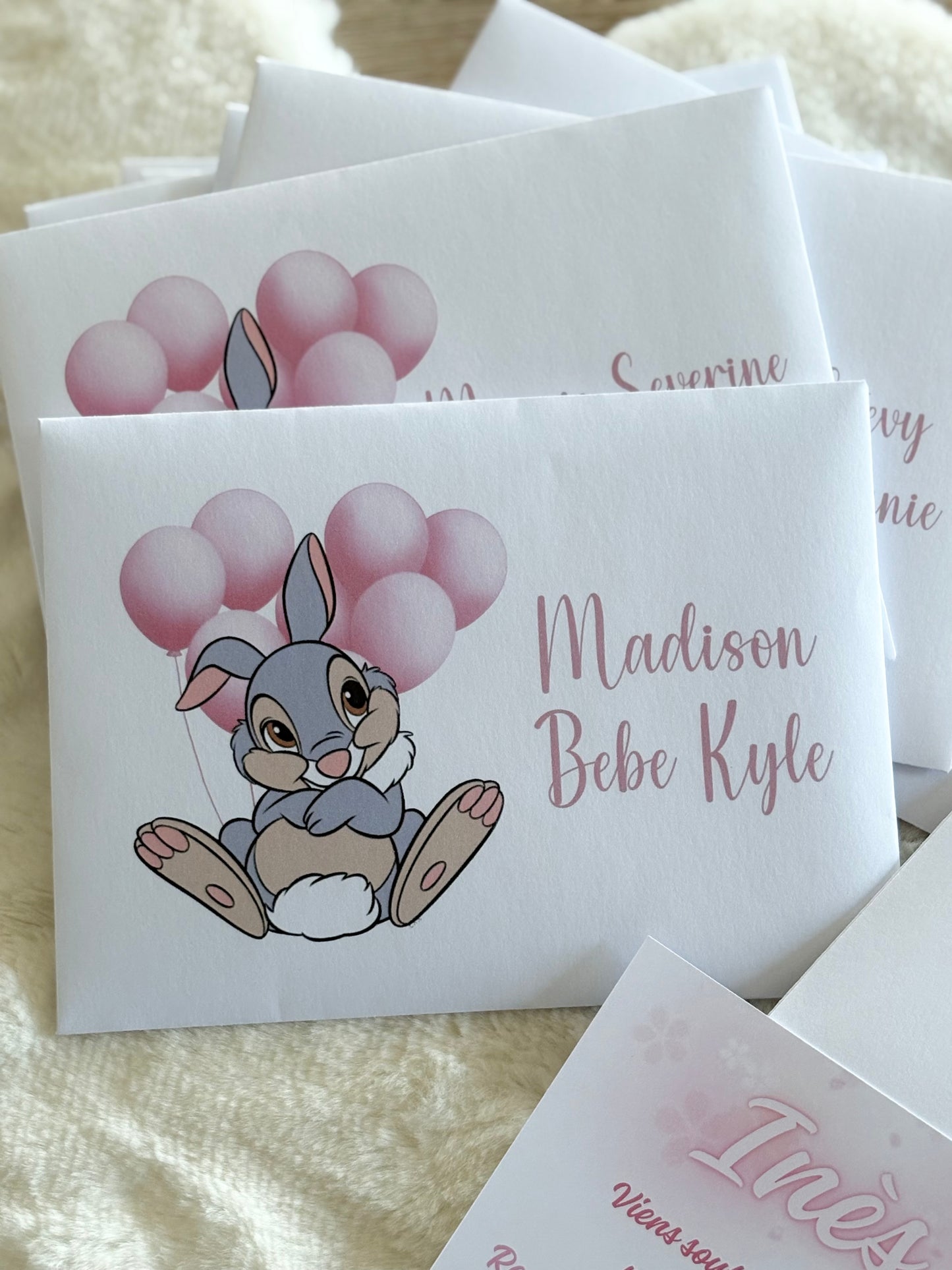 Invitation Thème Panpan – Personnalisé