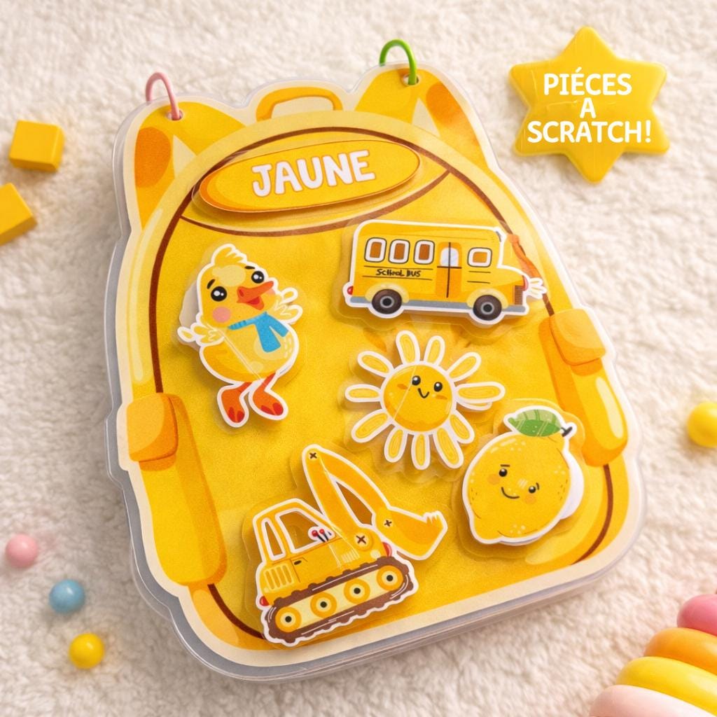 Personalized Montessori Booklet – Scratch Color Learning