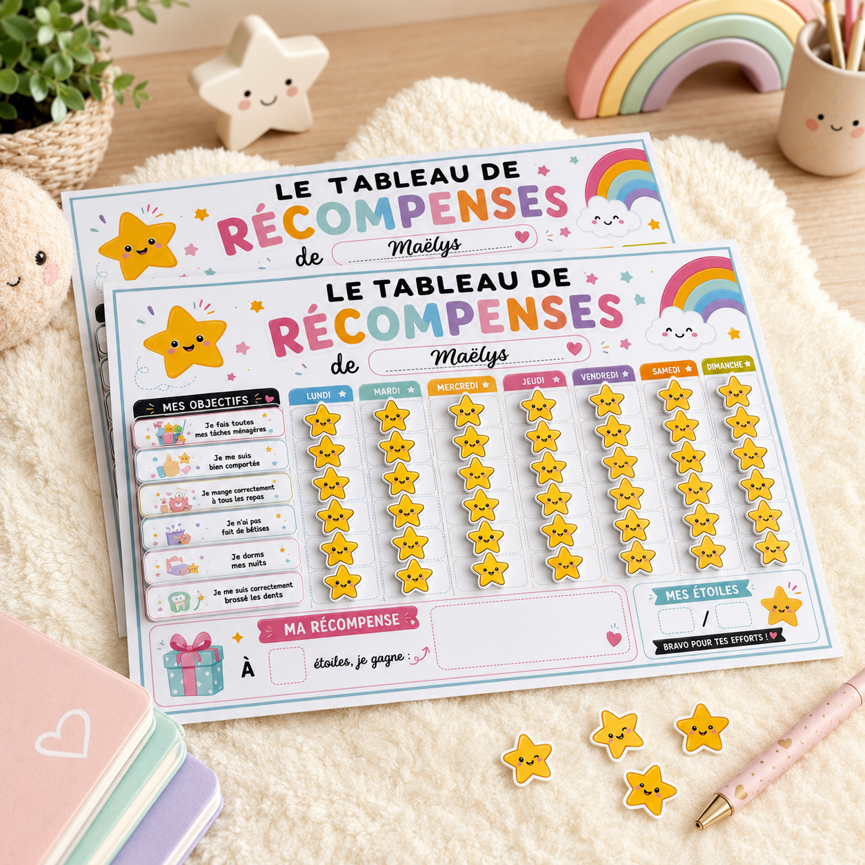 Tableau de récompenses