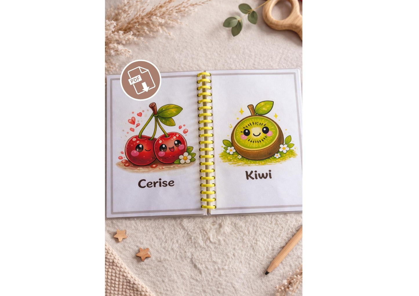 Fruit Picture Book for Baby PDF to Print – Montessori Educational Booklet