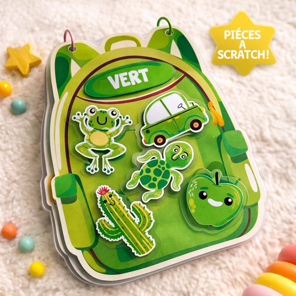 Personalized Montessori Booklet – Scratch Color Learning