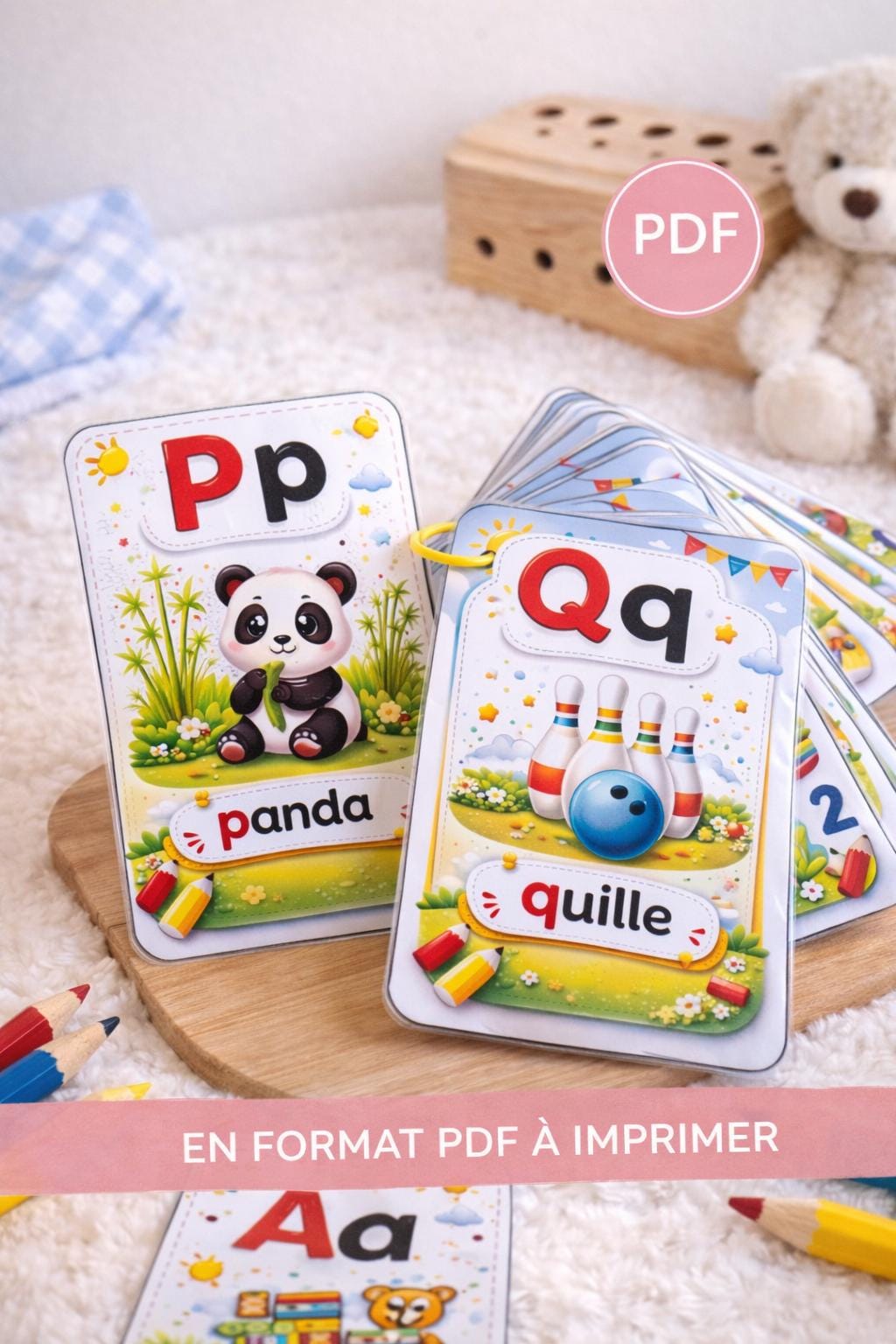 Printable Alphabet ABC Book PDF – Customizable A6 Picture Book