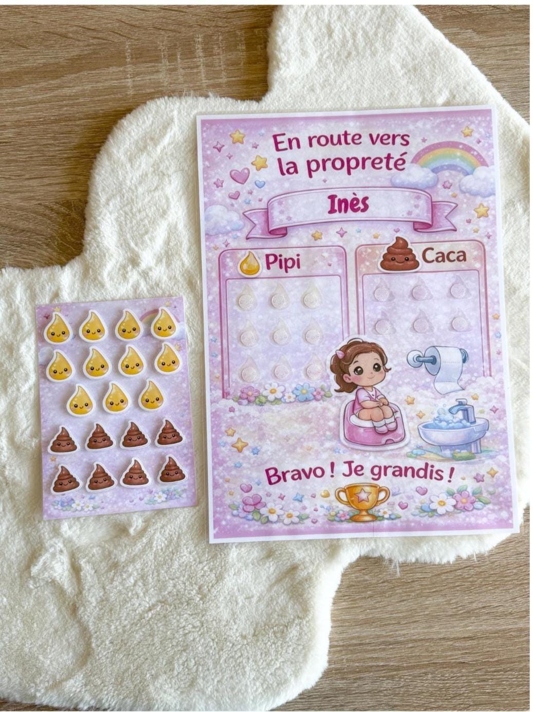 Toilet Training Chart for Girls – Printable PDF – Montessori Method
