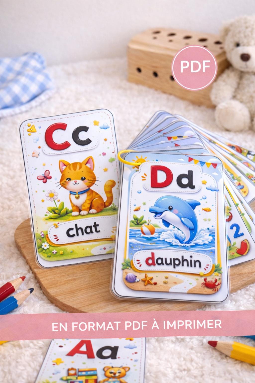Printable Alphabet ABC Book PDF – Customizable A6 Picture Book