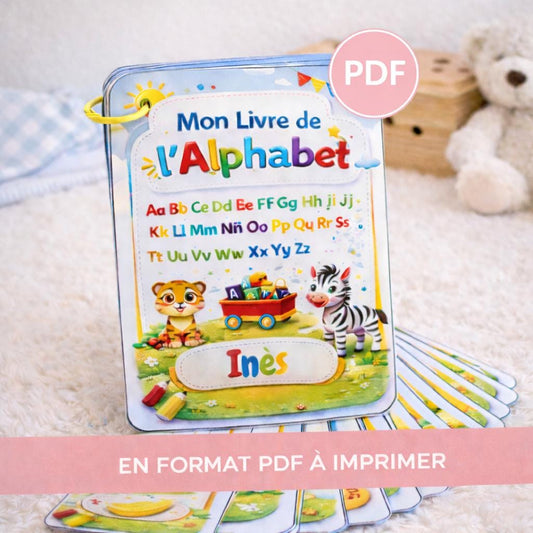 Printable Alphabet ABC Book PDF – Customizable A6 Picture Book
