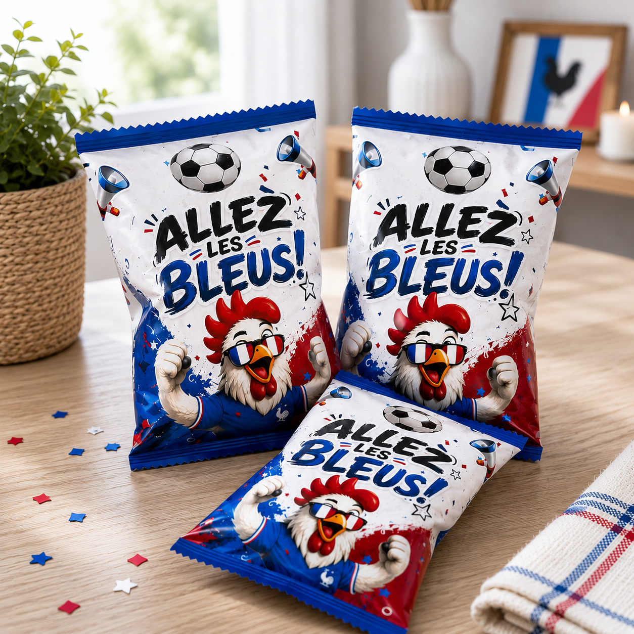 Chips Personnalisées – Allez les Bleus
