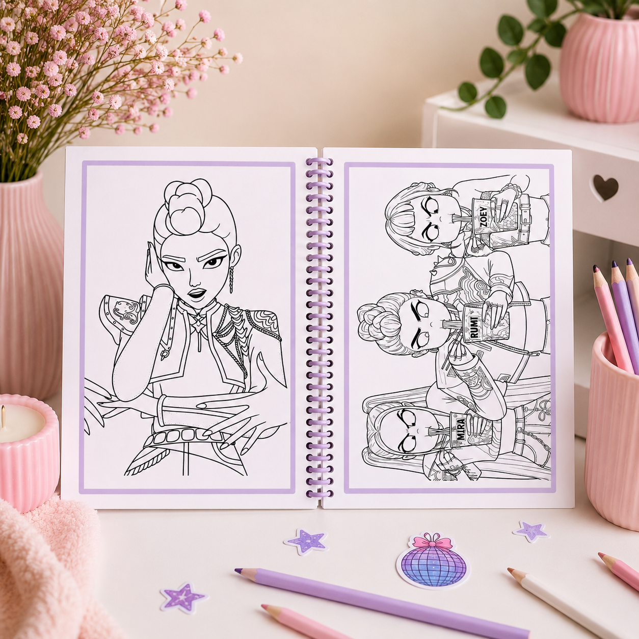 Livre Coloriage Kpop Personnalisé