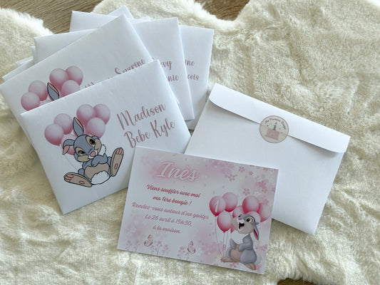 Invitation Thème Panpan – Personnalisé