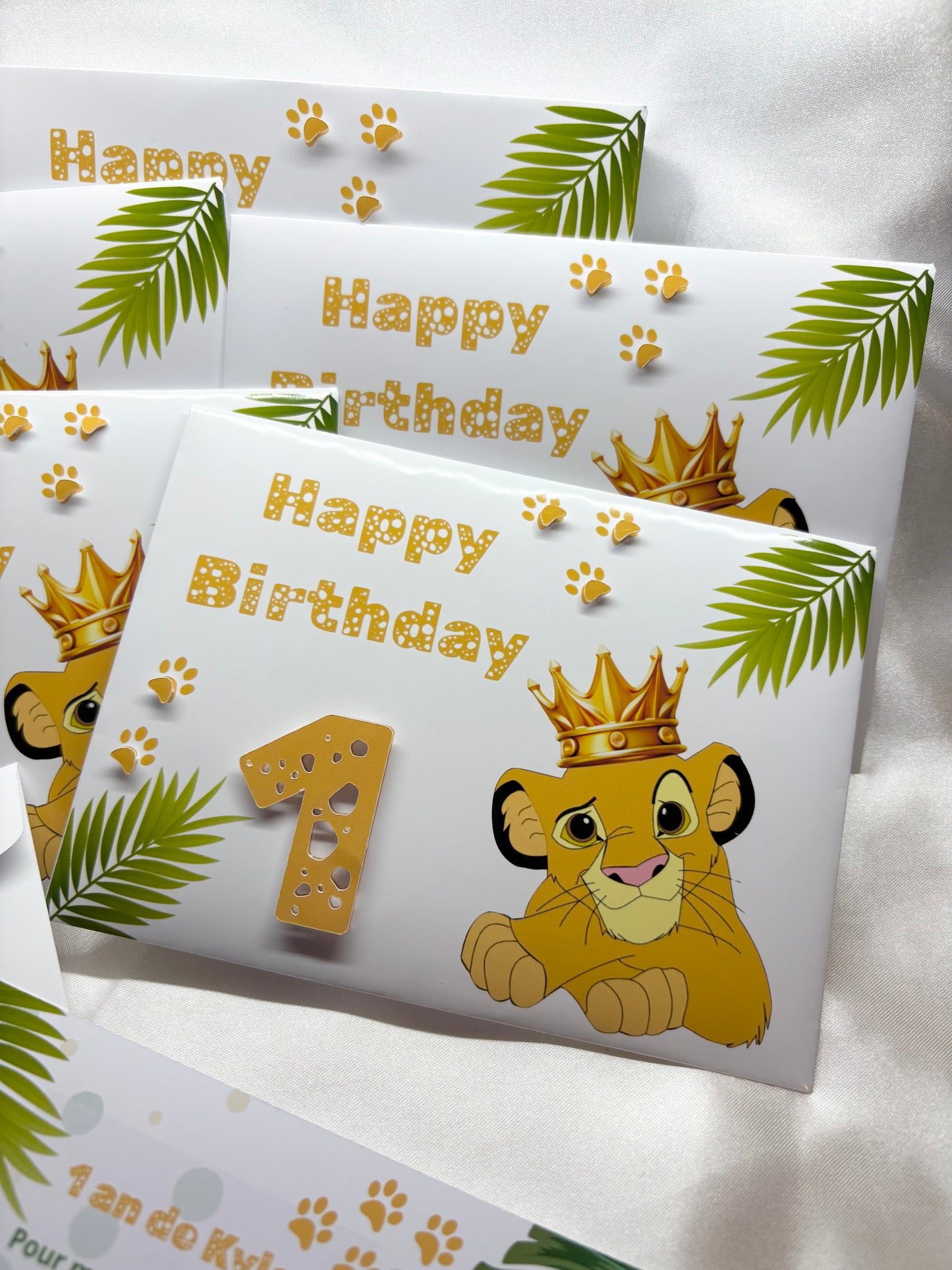 Invitation Thème Simba – Personnalisé