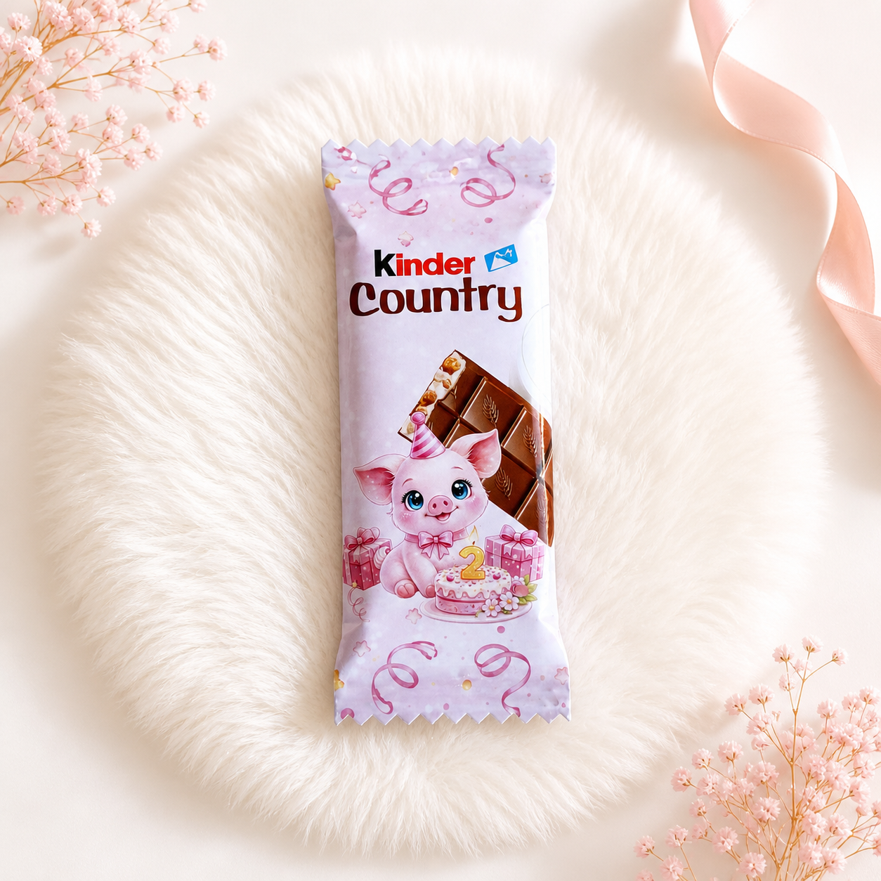 Kinder Country Personnalisé Thème Cochon