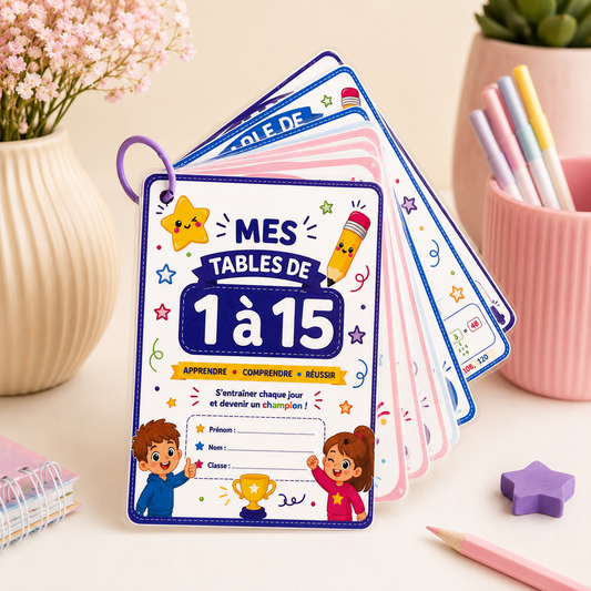 Livret Tables de Multiplication 1 à 15