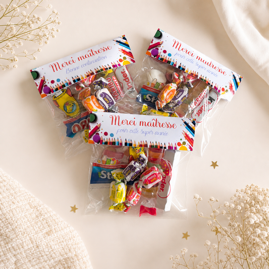 Sachet de Bonbons Merci Maîtresse