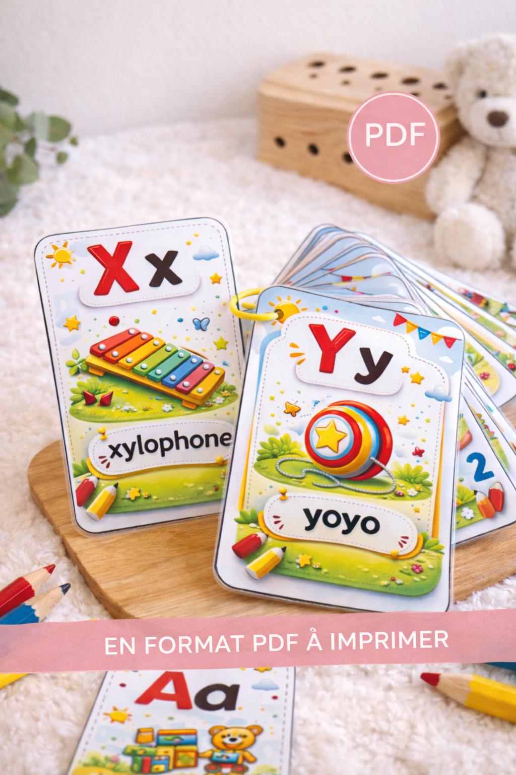 Printable Alphabet ABC Book PDF – Customizable A6 Picture Book