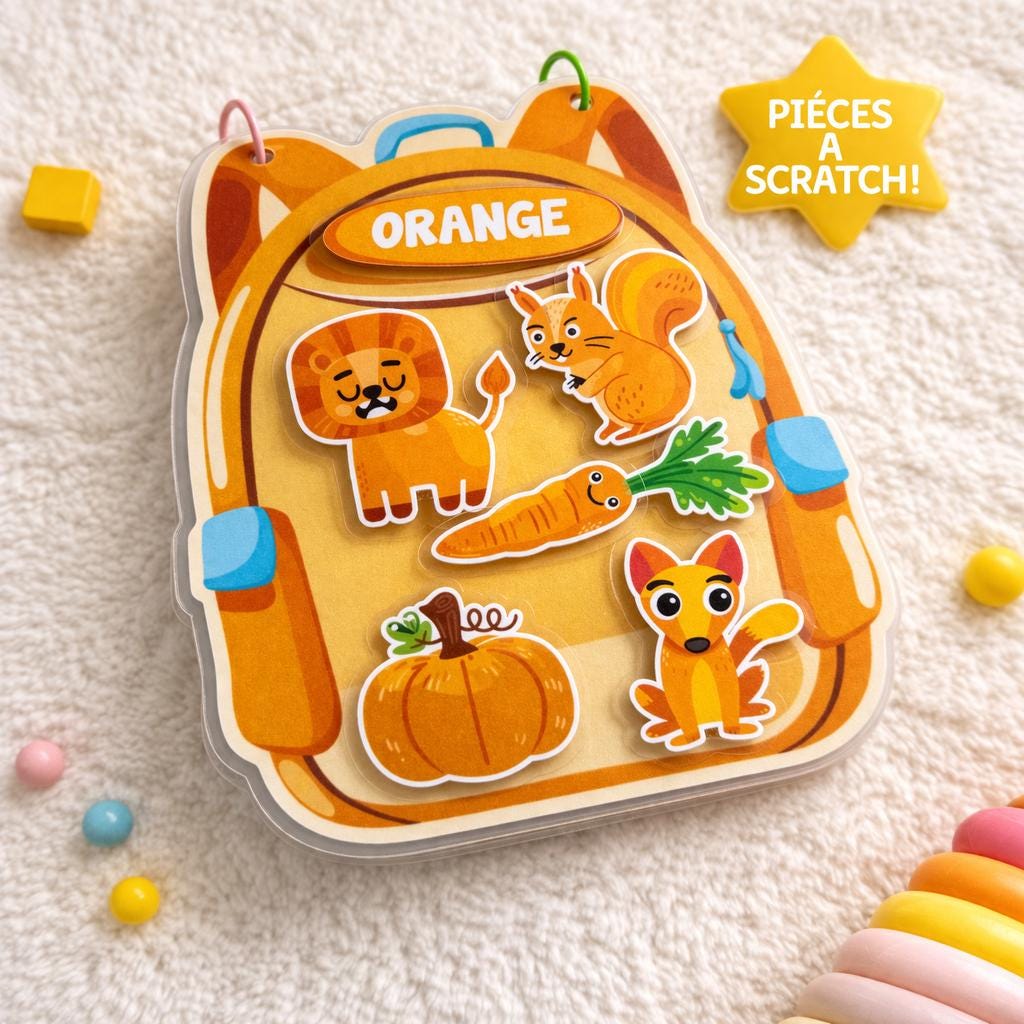 Personalized Montessori Booklet – Scratch Color Learning
