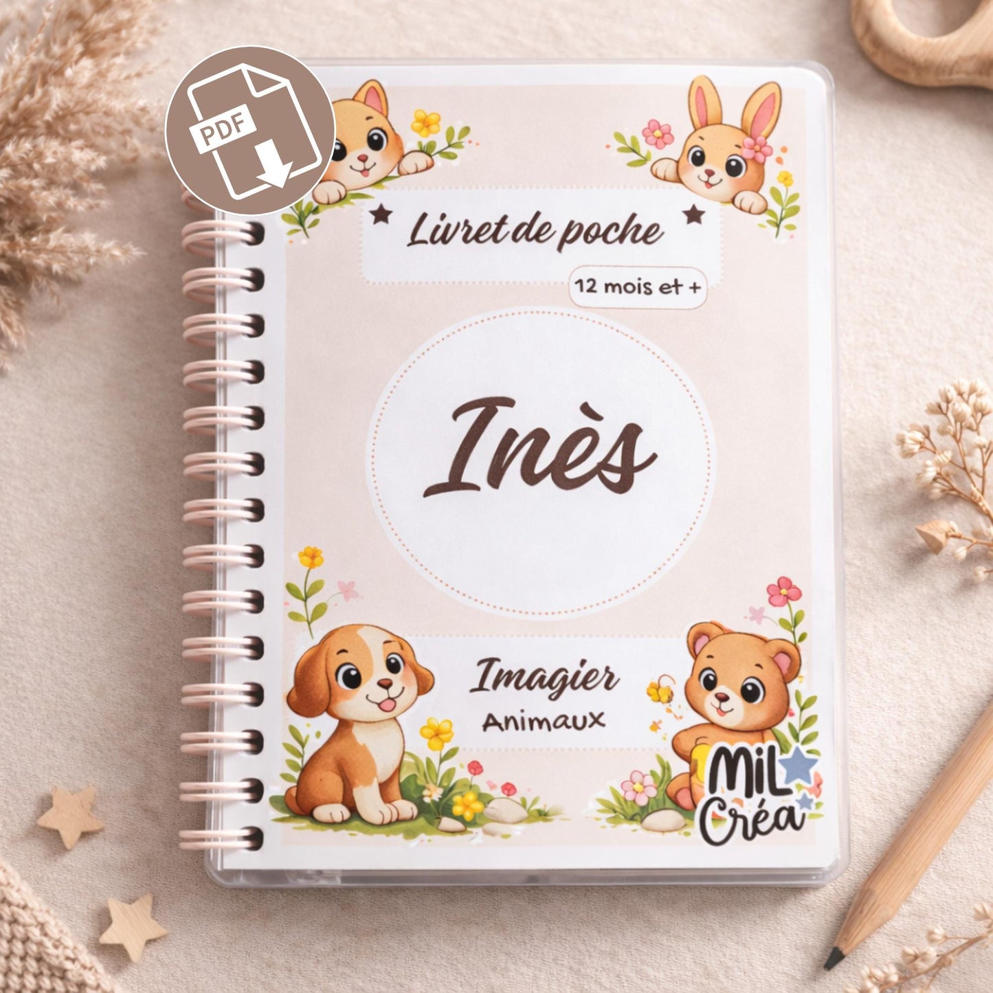 Printable Baby Animal Picture Book PDF – Montessori Educational Booklet