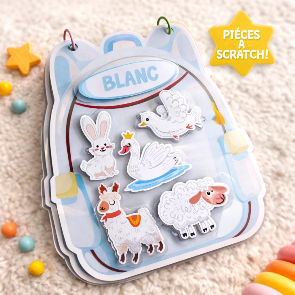 Personalized Montessori Booklet – Scratch Color Learning