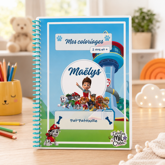 Livre Coloriage Pat' Patrouille Personnalisé