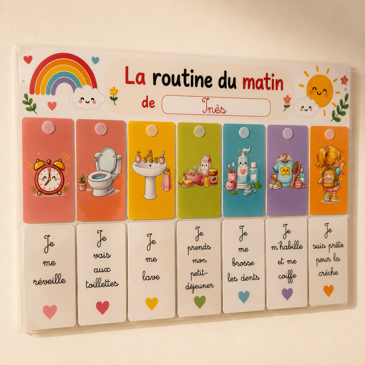 Fiches Routine Matin & Soir Personnalisables – Prénom & Activités